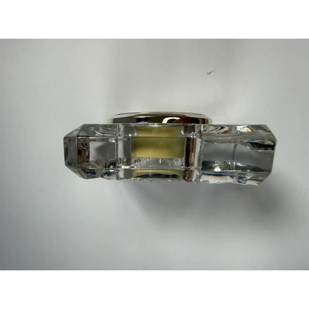 Concept Vintage Crystal Mantel Table Top Quartz Clock Art Deco Cristal d'Arques